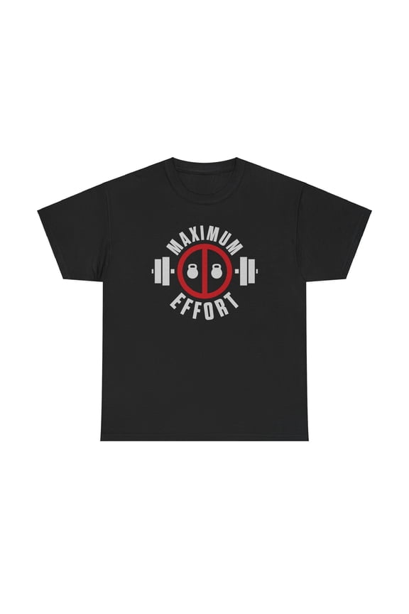 Maximum Effort Weightlifting Kettlebell Gym T-Shirt
