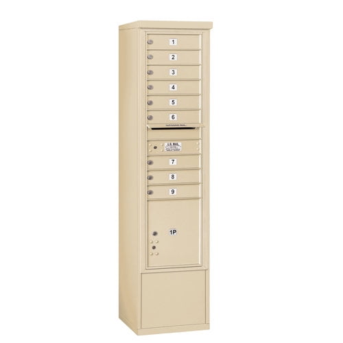 salsbury industries freestanding usps 11 door front load 4c horizontal mail center
