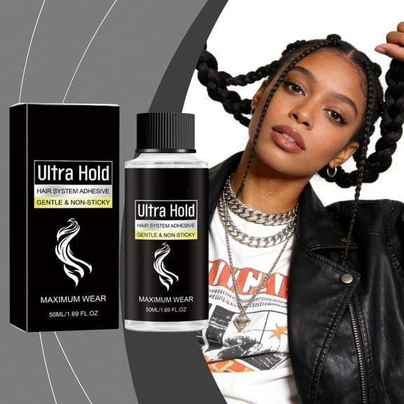 Maximum Hold Hair System Adhesive Strong Bonding Glue for Wigs & Toupees, Gentle Non-Irritating Formula, Waterproof & Long-Lasting, 50ml