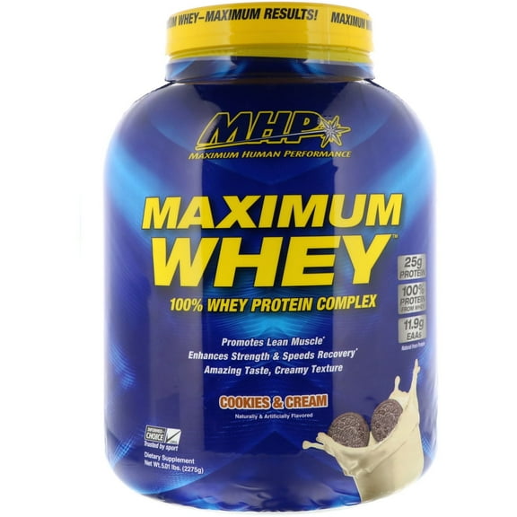 Maximum Human Performance LLC Maximum Whey Cookies Cream 5 01 lbs 2275 g