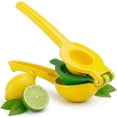 thumbnail image 1 of 2-in-1 Maximum Juice Extraction Hand Citrus Press, Stainless Steel Metal Lemon & Lime Squeezer, Ultra-Durable Manual Lemon Juicer & Lime Juicer, Lemon Press, 1 of 7