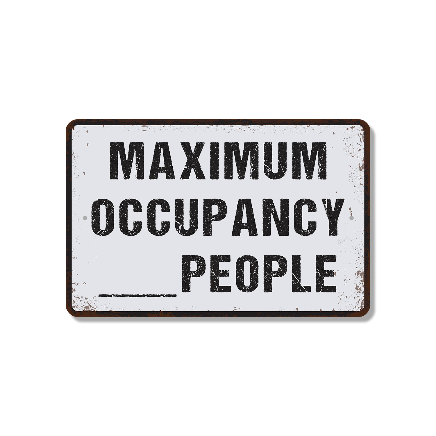Maximum Occupancy 10 Inch x 14 Inch Novelty Plastic Sign Fire Code ...