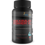 Maximum Power XL - T-Bomb Testosterone Booster - Boost Male Energy, Drive, and Growth - N02 & Testosterone Support - Boost Male Function - Feel Youthful Motivation and Energy - Be Your Best Today!