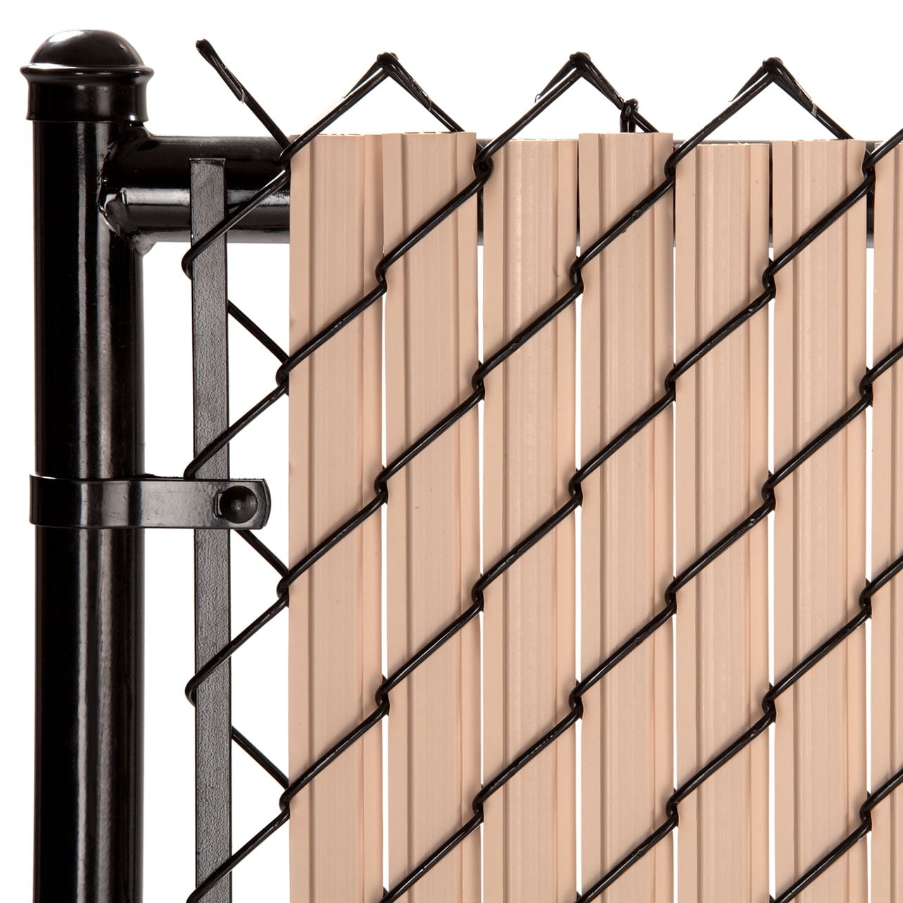 Maximum Privacy Beige SoliTube Slats™ for 6ft Chain Link Fence
