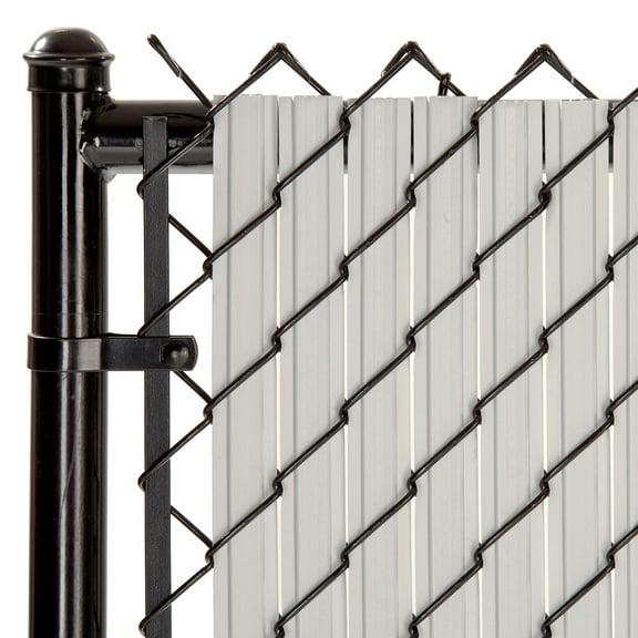 Maximum Privacy Gray SoliTube Slats for 6ft Chain Link Fence