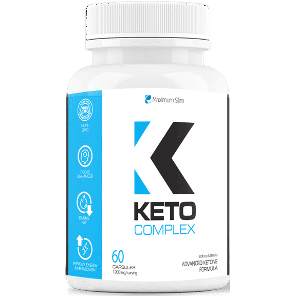 Maximum Slim Keto Complex Dietary Supplement - Formulated to Compliment a Ketogenic Diet - 60 Ct