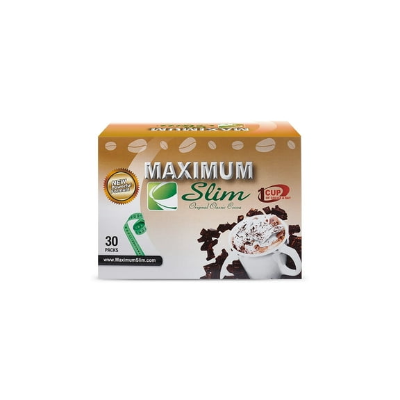 Maximum Slim Organic Laxative Free Cocoa - Maximize Your Metabolism - 30 Count