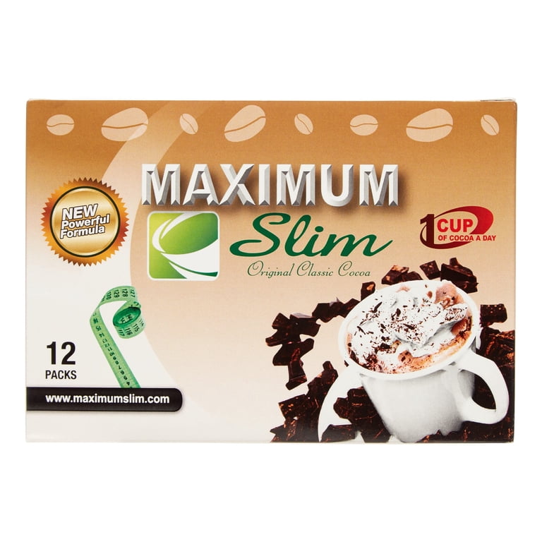 SLIM WEEK DRINK Cocoa 20袋 Maximum Slim Original Classic Cocoa Powder, 12 Ct - Walmart.com
