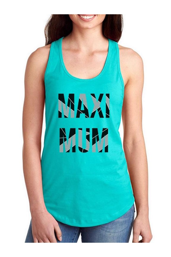 Maximum  Slogan Racerback Tank Women -Image by Shutterstock, Female Large