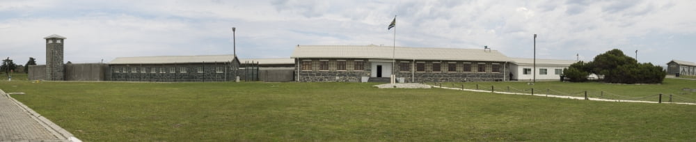Maximum security section of Robben Island prison where Nelson Mandela was held for 18 years Cape Town Western Cape Province South Africa Canvas Art - Panoramic Images (24 x 5)