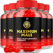 MaximumMale Gummies for Men   MaximumMale Gummies All-Natural Supplement, MaximumMale Gummies Reviews, 5 Pack, 300 Gummies