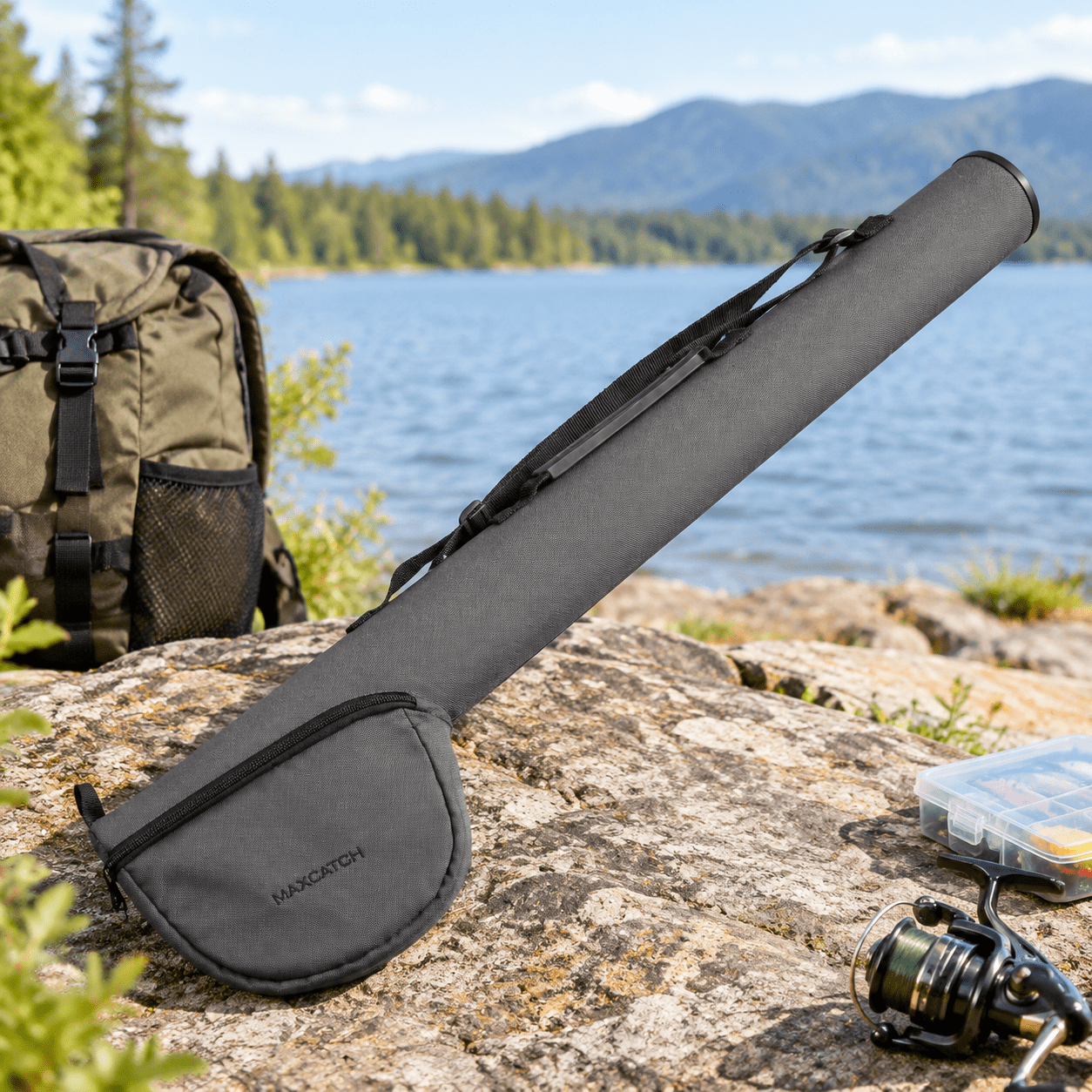 Maximumcatch Fly Fishing Rod Case With Reel Pouch Plete Protection Bag ...