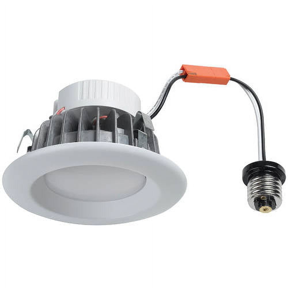 Maximus 4" Matte White Recessed LED Retrofit Trim Kit