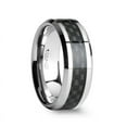 thumbnail image 1 of Maximus Tungsten Carbide Wedding Band Black Carbon Fiber Inlay, 1 of 1