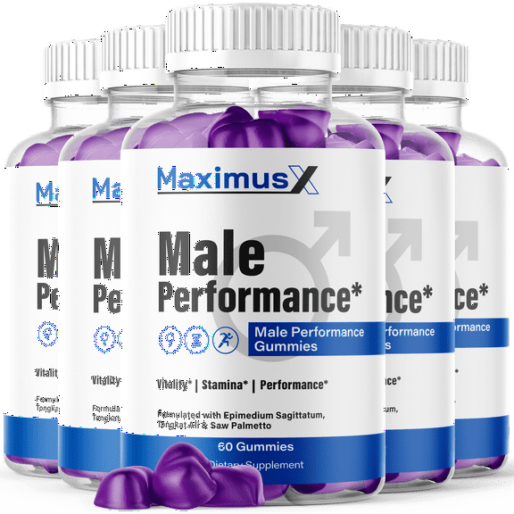 Maximus X Gummies Advanced Formula All Natural Vitamin Supplement MaximusX 300 Gummies