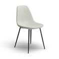 thumbnail image 1 of Maxine Boucle Side Chair (Set of 2) White, 1 of 5