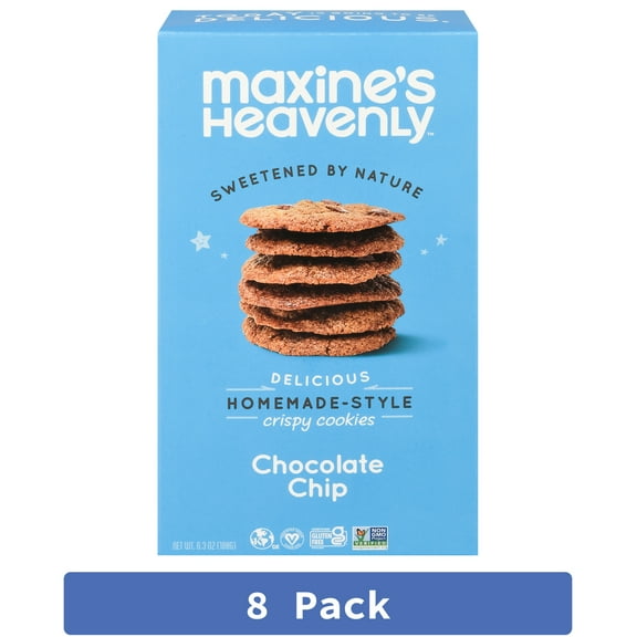 Maxine's Heavenly Cookie Chocolate Chip Crispy 6.3 oz (Pack of 8)