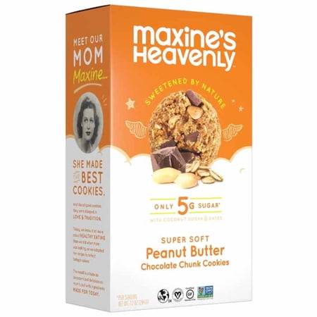 Maxine's Heavenly Cookie Peanut Butter Chocolate Chunk 7.2 oz (Pack Of 8)
