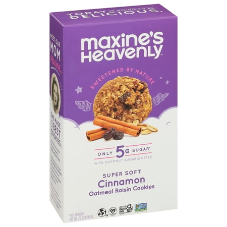 Maxines Heavenly Cookie Raisin Cinnamon Oatmeal (Pack of 8)