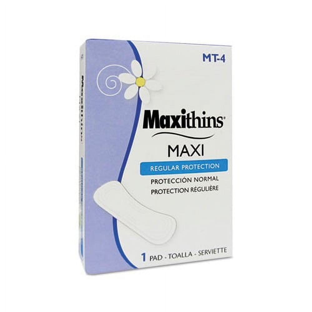 HOSPITAL SPECIALTY Maxithins Vended Sanitary Napkins 4 250 Individually Boxed Napkins/Carton