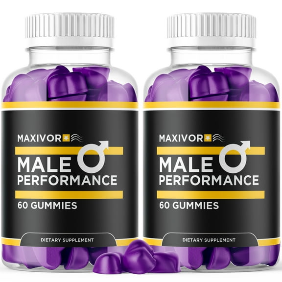 Maxivor Advanced Men's Performance Support Gummies Advanced Vitamin Supplement 120 Gummies