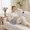 thumbnail image 1 of Maxkare 12 x 24 Heating Pad with 4 Heat Settings & Auto Shut-off, for Back Neck Shoulders Stress & Cramps Relief, Gray, 1 of 9