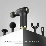 Mini Deep Tissue Massage Gun, Quiet Operation, Portable Design, 5 Heads, 4 Speeds, USB-C Rechargeable, White