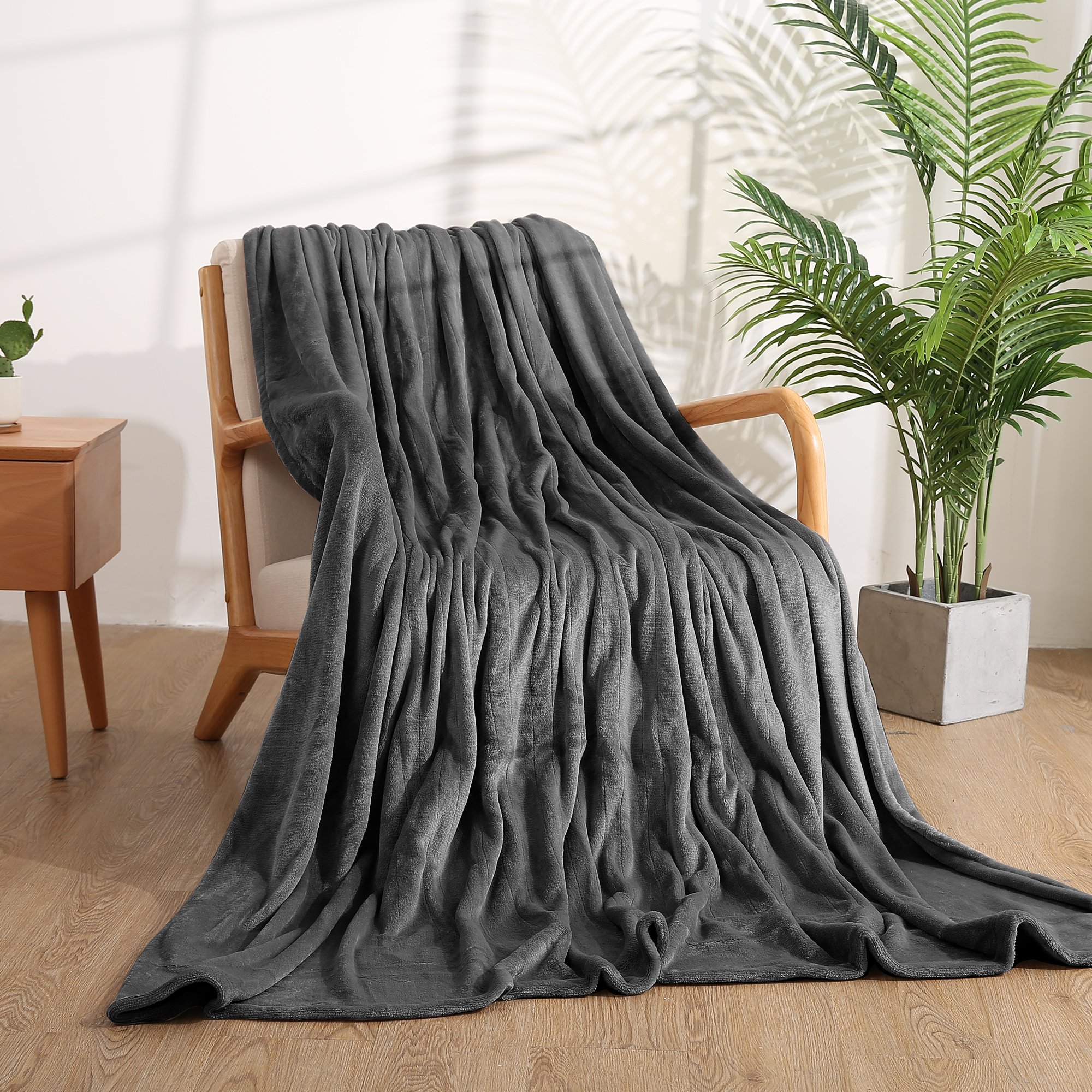 Maxkare Electric Heated Blanket 62 x 84 Twin Size with 6 Heating Levels u0026  9H Auto-off, Machine Washable Flannel, Gray - Walmart.com