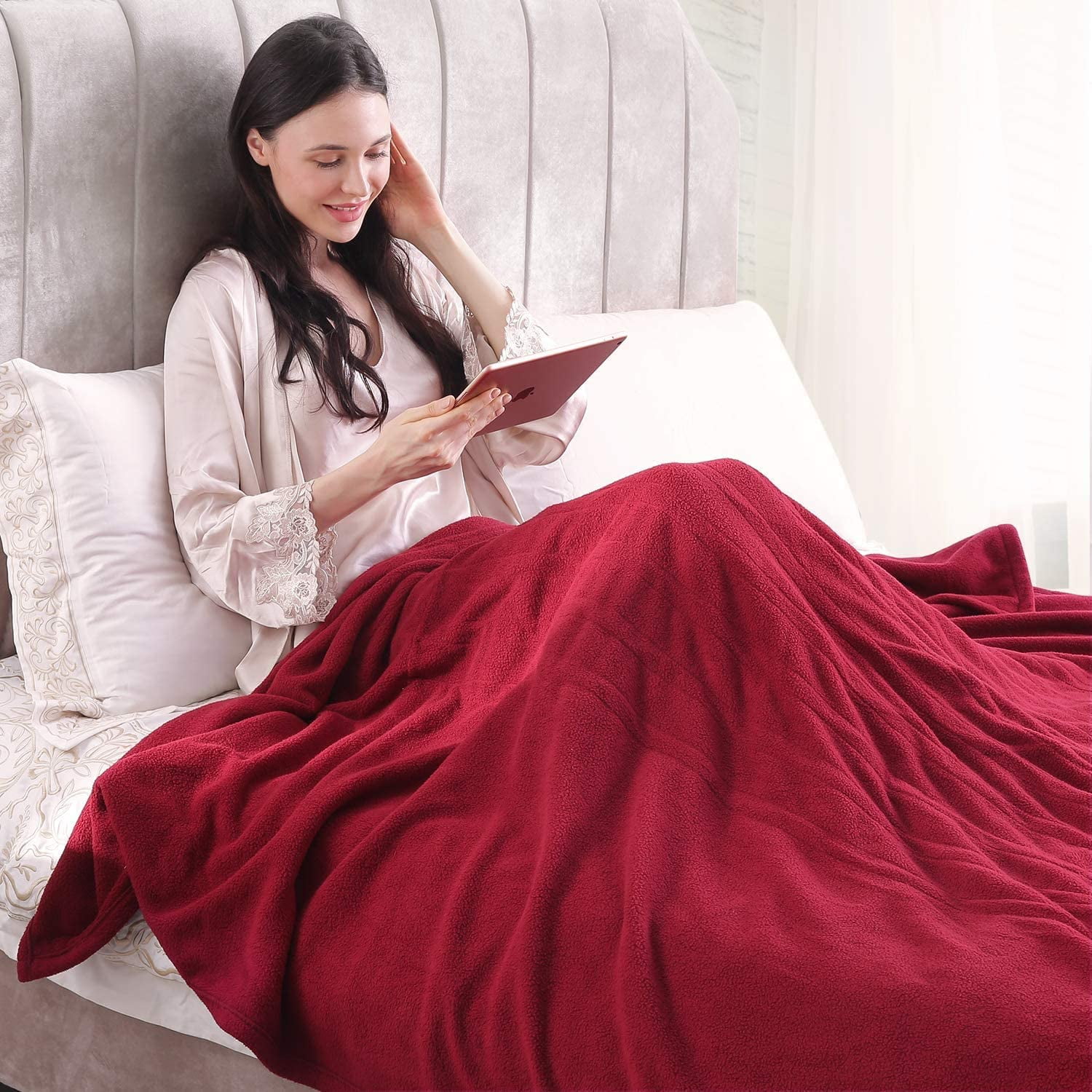 Maxkare Electric Heated Blanket 77"x 84" Full Size with 4 Heating