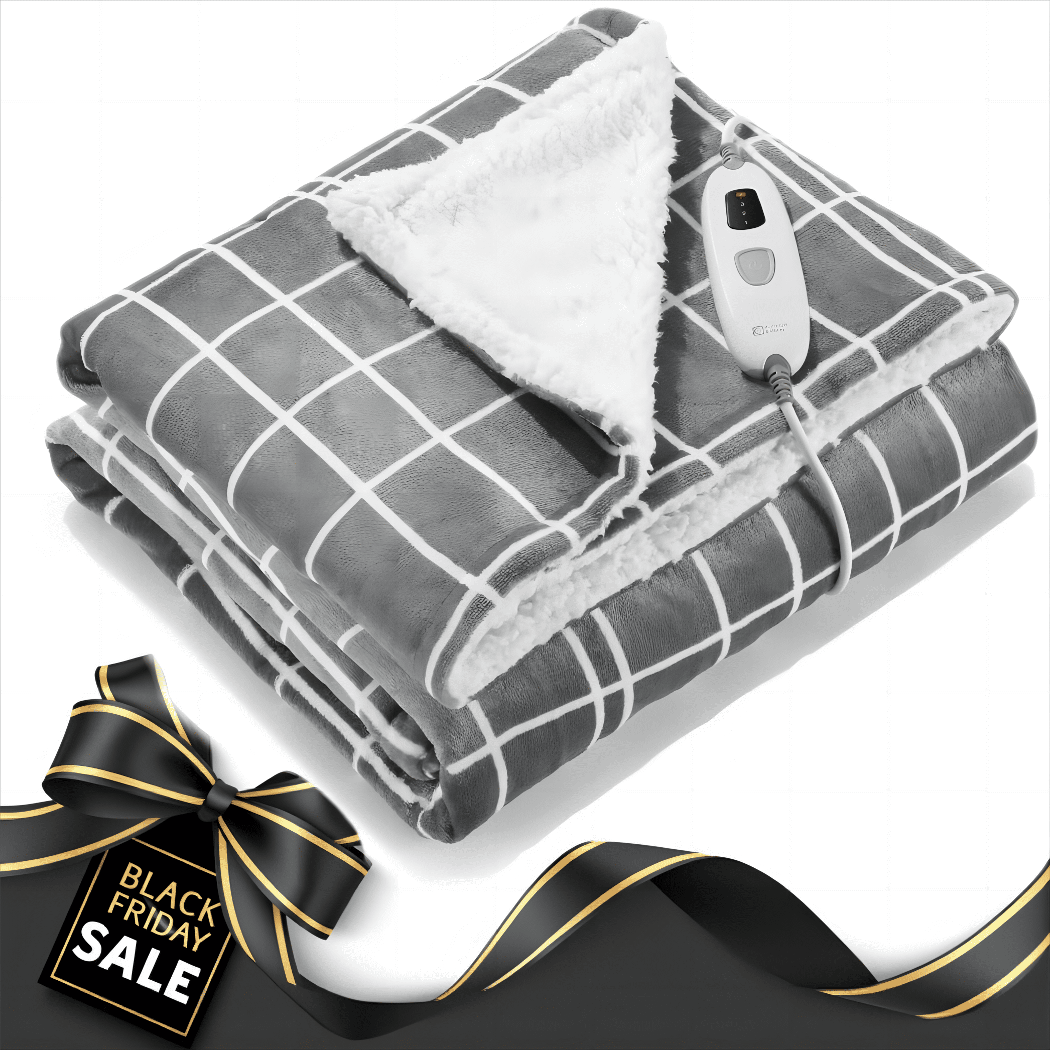 Maxkare Electric Heated Blanket Throw 6 Hour Auto Off and 4 Heating