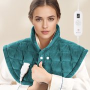 MaxKare 24x24Heating Pad for Neck and Shoulders, Weighted Heating Pad, Green