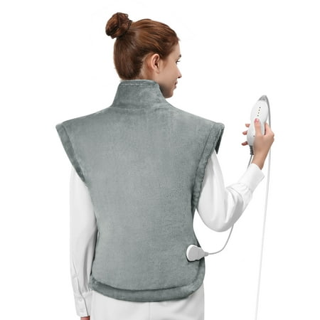 product image of Maxkare Large Heating Pad with 4 Heat Settings & Auto Shut-off for Full Body Stress Relief, 24"x33"- Gray