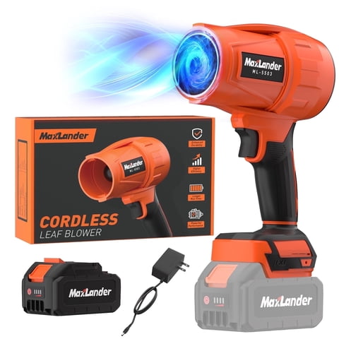 Maxlander Cordless Snow Blower, 20V Portable Handheld Leaf Blower with 1 X 3.0Ah Battery