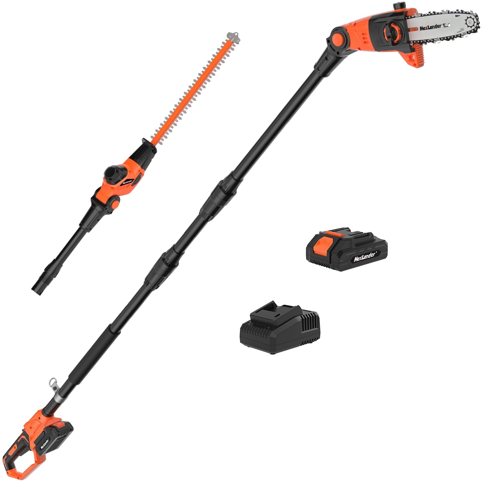 Maxlander Pole Saw 8-Inch Cordless Pole Saws for Tree Trimming and