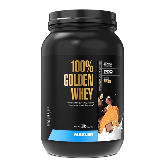 Maxler 100% Golden Whey Protein Powder - Chocolate Peanut Butter 2 lb