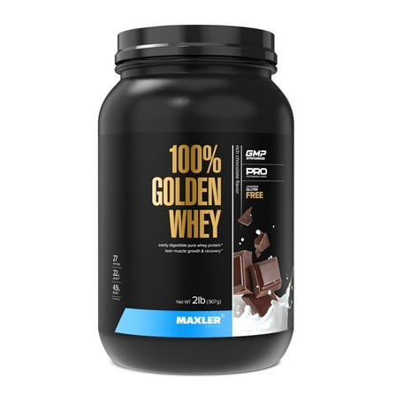 Maxler 100% Golden Whey Protein Powder - Rich Chocolate 2 lb