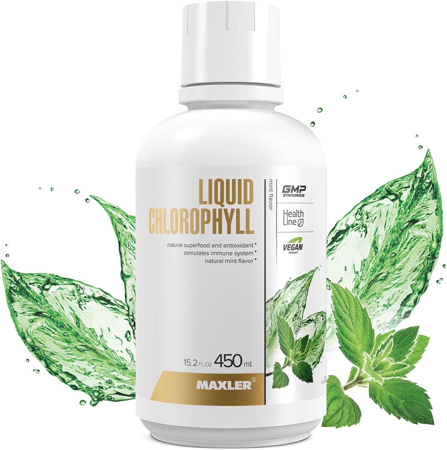 Maxler Chlorophyll Liquid Mint Flavor Internal Deodorant for Body