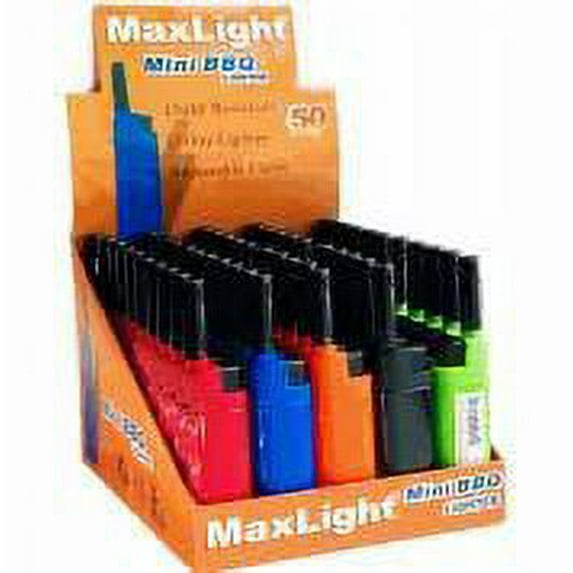 Maxlight Mini BBQ Lighter Assorted Colors Pack of 10