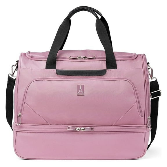 Maxlite 5 Softside Carry-on Weekender with Drop-Bottom Compartment, Lightweight Overnight Travel Duffel Bag, Men and Women, Black, 19-Inch