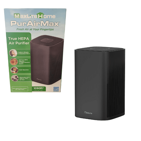 Maxlite PurAirMax AP215SF3B Tabletop Air Purifier 1090 Sq Ft | HEPA Filter