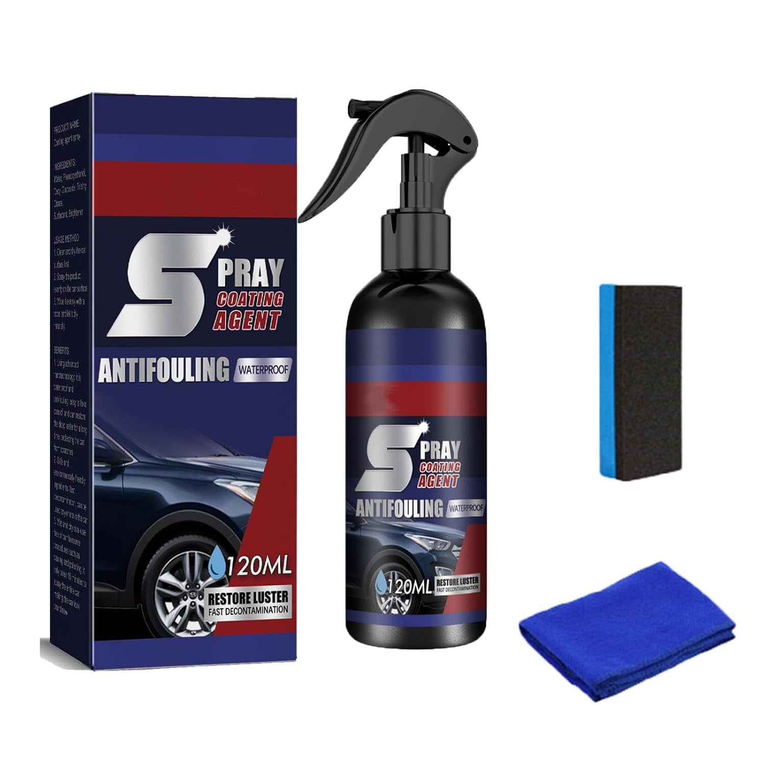 3-in-1 Ceramic Car Coating Spray - Multi-Functional Nano Coating Renewal Agent For Paint Protection & Shine