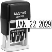 Maxmark 1/8 x 3/4 Self Inking Date Stamp Set