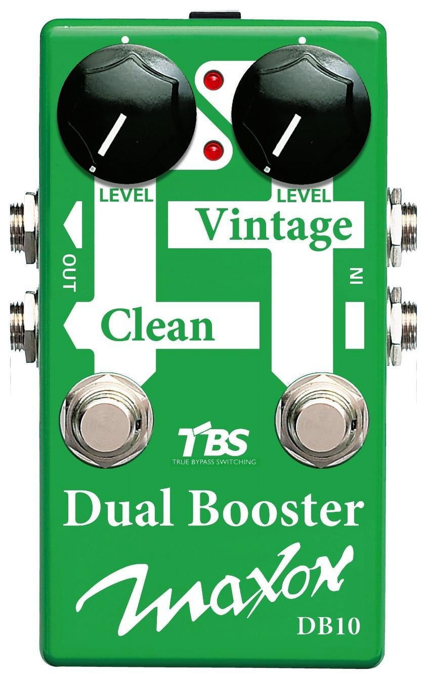Maxon Compact Series Dual Booster Guitar Effects Pedal