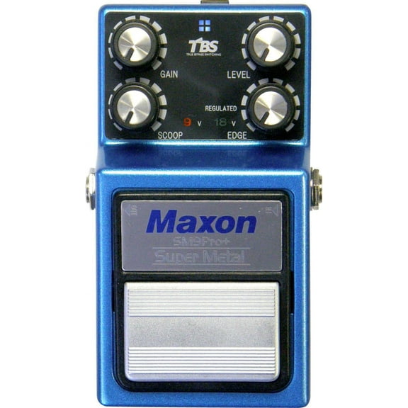 Maxon SM-9 Pro+ Super Metal Distortion Guitar Effects Pedal