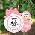 thumbnail image 1 of Maxora Customized Christmas Ornament Baby's First Bow Photo Frame Personalized Ornament Girl Free Customize, 1 of 10
