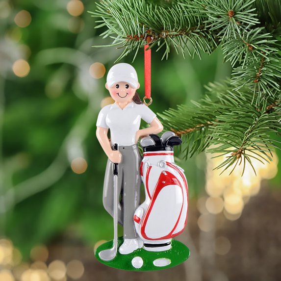Maxora Personalized Christmas Ornament Customized Sport Ornament Golf Girl Free Customize