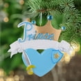 thumbnail image 1 of Maxora Personalized Ornaments Customized Christmas Gift for Boy Prince Crown Ornament Free Customize, 1 of 8