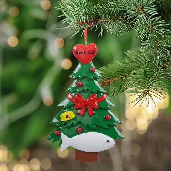 Maxora Personalized Ornaments Customized Christmas Ornament Best Cat Christmas Tree Free Customize