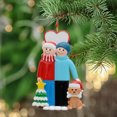thumbnail image 1 of Maxora Personalized Ornaments Customized Christmas Ornament Couple with Pet Dog Free Customize, 1 of 10