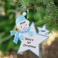 thumbnail image 1 of Maxora Personalized Ornaments Customized Christmas ornament Baby Boy Star Free Customize, 1 of 7